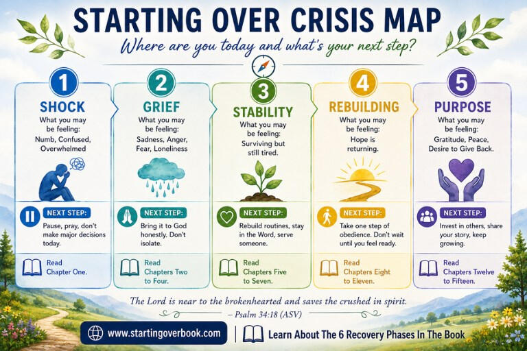 Crisis Map If you're struggling to move forward, use this as a guide on how to take the next step.